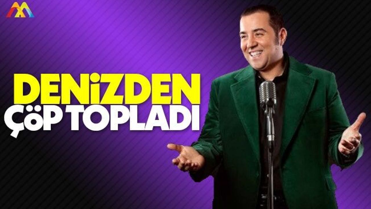 Dalgıç Ata Demirer denizden çöp toplarsa