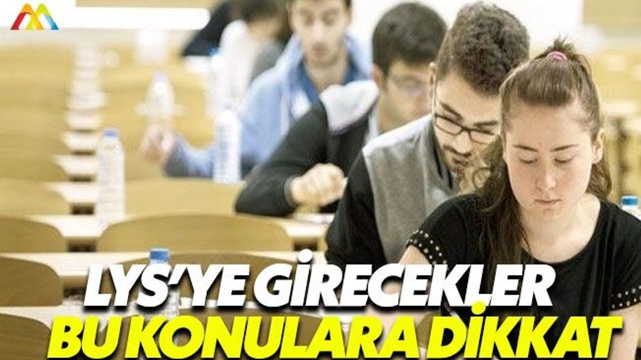 LYS Matematik ve Geometri de bu konulara dikkat